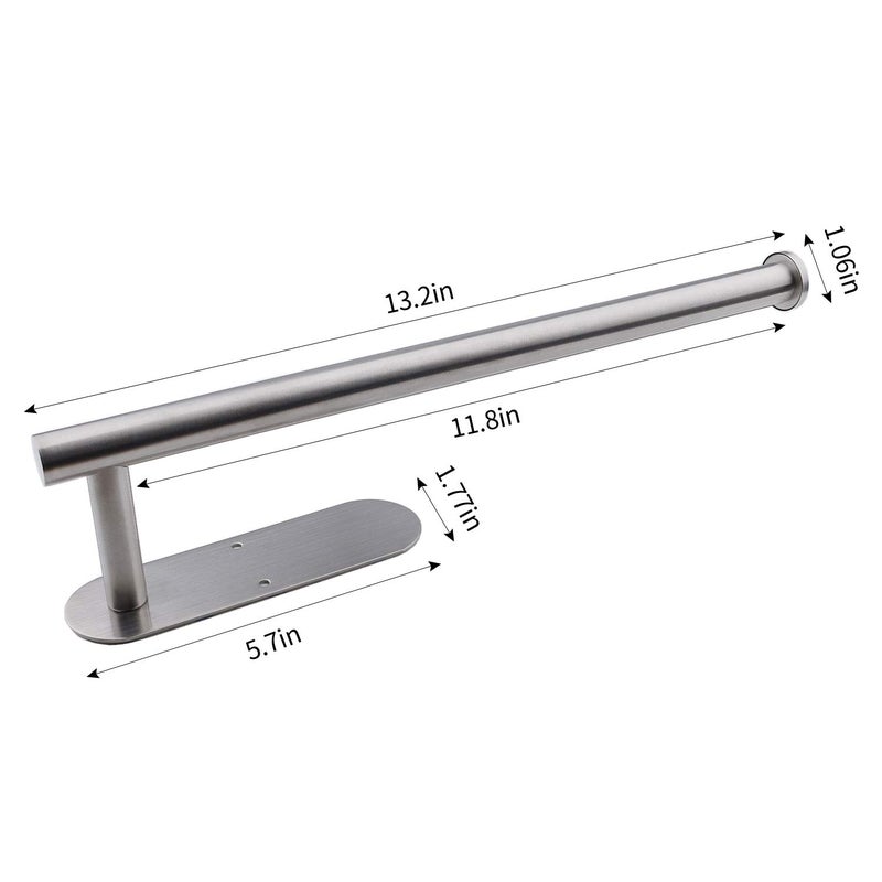 DR CATCH Paper Towel Holders for Kitchen,Paper Towels Bulk- Self-Adhesive Under Cabinet,Both Available in Adhesive and Screws,Stainless Steel - Image 5